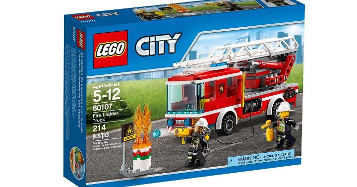 LEGO City Fire Ladder Truck Building Set – Only $14.99!