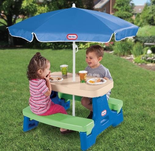 Little Tikes Easy Store Jr. Play Table with Umbrella – Only $25.98!
