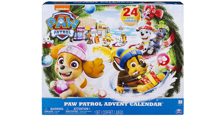 Paw Patrol Advent Calendar with 24 Collectible Plastic Figures – Just $14.99!