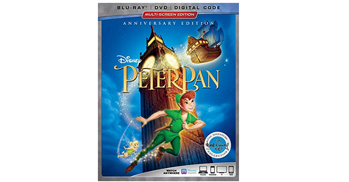 Peter Pan with Blu-ray, DVD and Digital Code – Just $11.65!