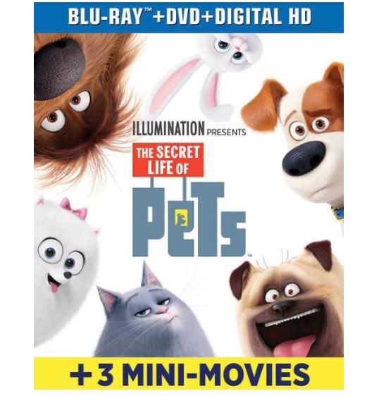 The Secret Life of Pets (Bluray/DVD/Digital Copy) – Only $5.99!