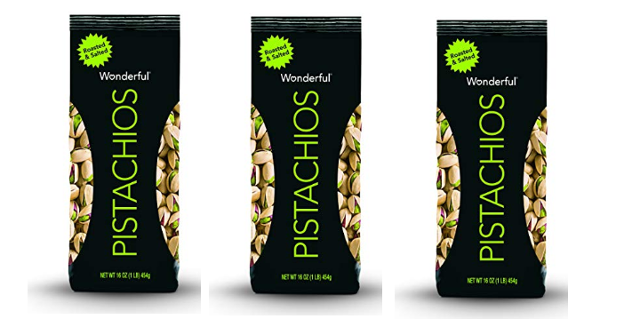 Wonderful Pistachios, Roasted and Salted 16 oz Bag Only $4.74 Shipped!