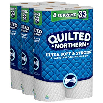 Quilted Northern Ultra Soft & Strong Toilet Paper 24 Supreme Rolls Only $18.52 Shipped!