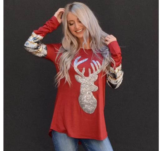 Sparkly Reindeer Tunic – Only $21.99!