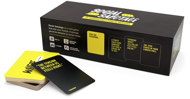 Social Sabotage: An Awkward Party Game by BuzzFeed Only $2.97! (Reg $24.97)