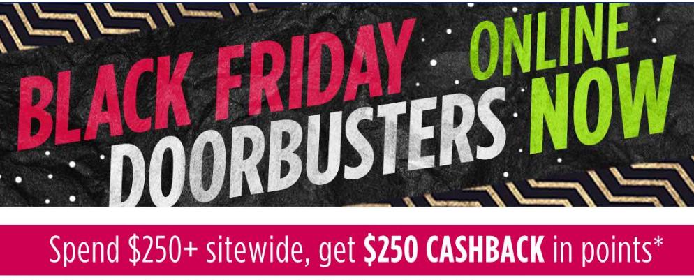Sears Doorbusters LIVE NOW! Spend $250+ and Earn $250 SYW Points!