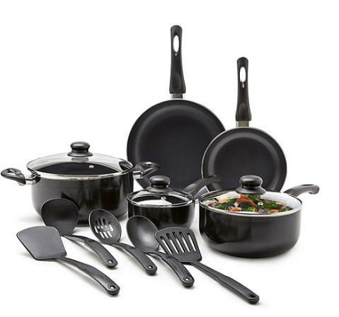 Cooks 13-Piece Nonstick Cookware Set – Only $19! Black Friday Deal!