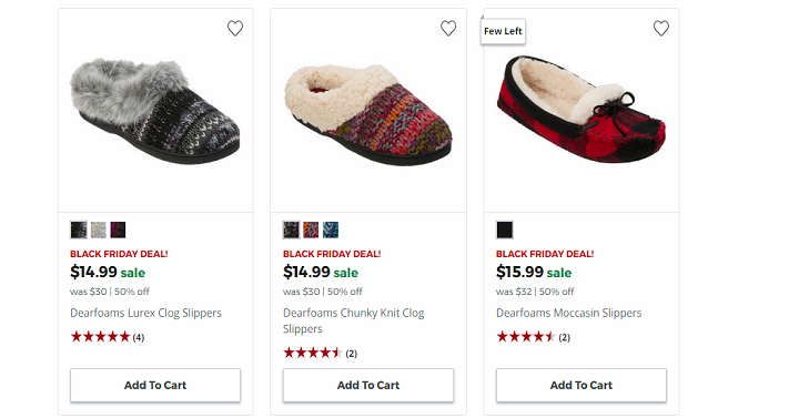 JC Penney: Dearfoams Slippers Only $14.99! (Reg $30)