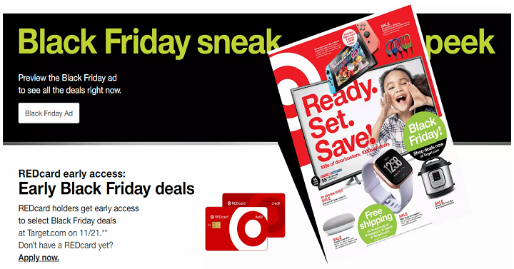 Early Black Friday Access for Target REDcard Holders!