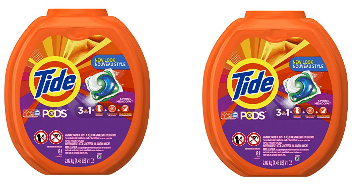 Tide PODS 3 in 1 HE Turbo Laundry Detergent Pacs, 81 Count Tub Only $13.19 Shipped!