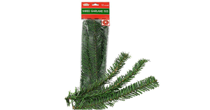 Holiday Garland Flexible Ties 12 Count Packs – Just $5.92!