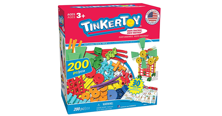 TINKERTOY 30 Model Super Building Set – 200 Pieces – Just $25.97!