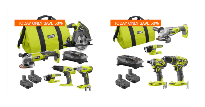Home Depot: Save up to 50% off Select Ryobi Power Tools! Today Only!