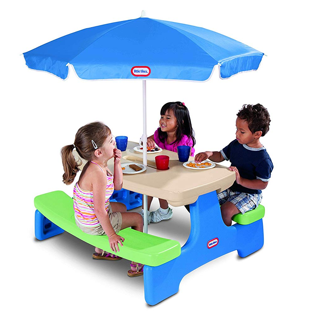 Little Tikes Easy Store Picnic Table with Umbrella $49.49 Shipped!