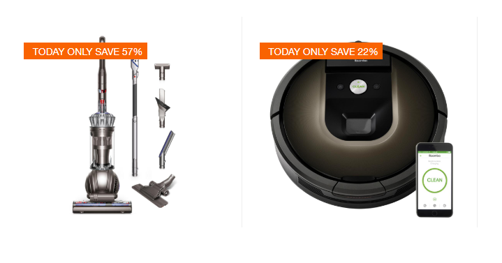 Home Depot: Save Up to 57% off Select Upright and Robotic Vacuums! Today Only!