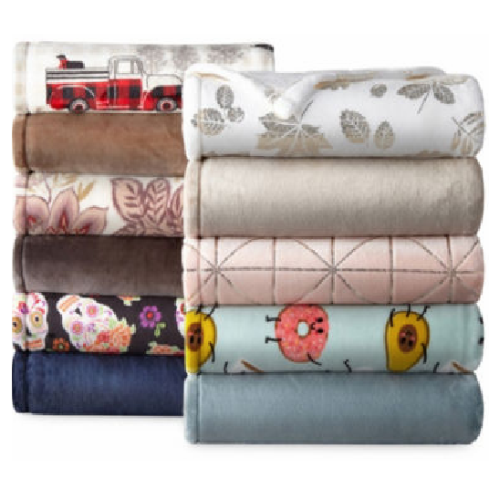 Home Expressions Velvet Plus Throw Only $8.99!
