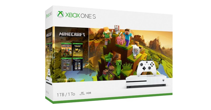 Xbox One S 1TB Minecraft Creators Bundle with 4K Ultra HD Blu-ray – Just $199.99!