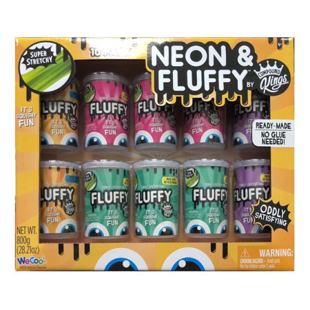 Compound Kings Slime 10 Pack (Neon Fluffy or Sparkle Glitzy) Only $9.99! (Reg $19.99)