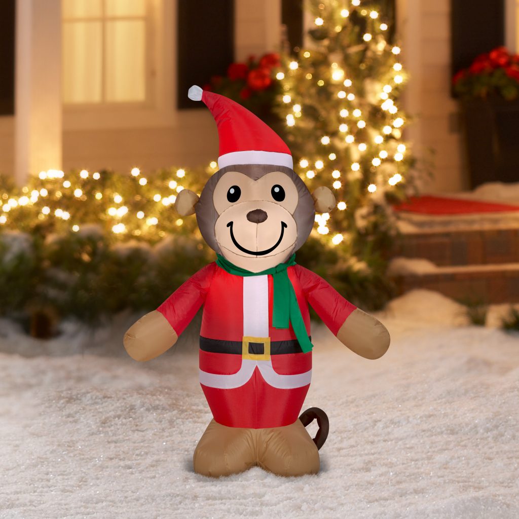 Holiday Time Inflatable Airblown Monkey Only $7.99!