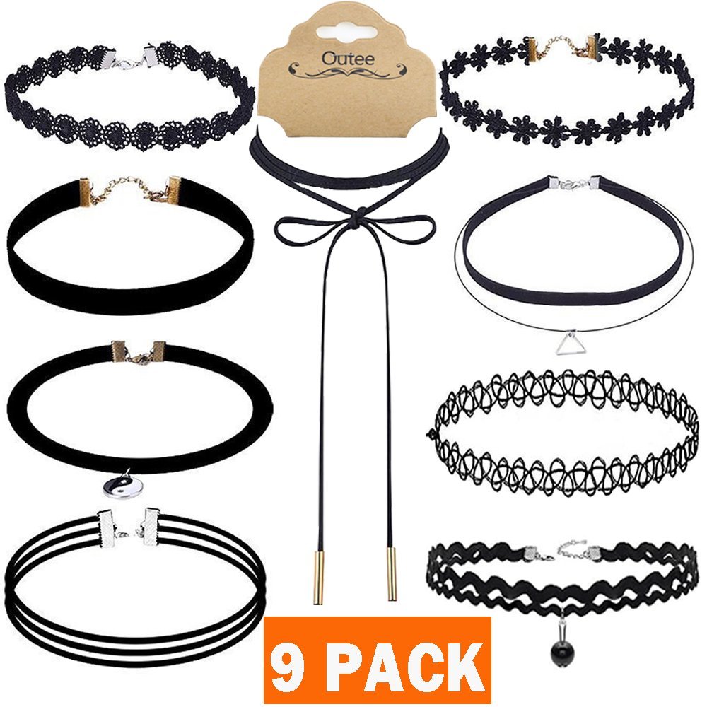 9 Piece Women’s Choker Necklaces – Just $13.49!