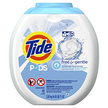 Tide PODS Free & Gentle HE Turbo Laundry Detergent Pacs (81 Count) Only $14.97 Shipped!