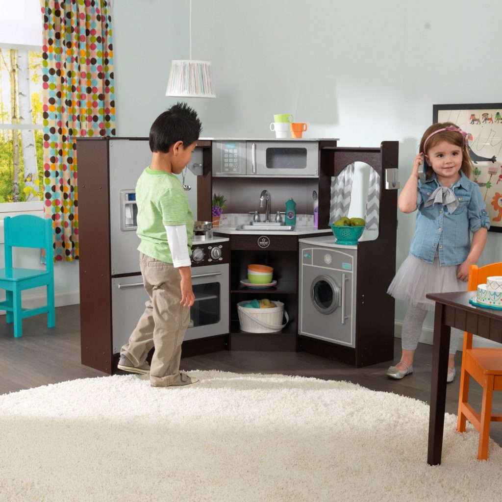 KidKraft Ultimate Corner Play Kitchen with Lights & Sounds—$124.99!