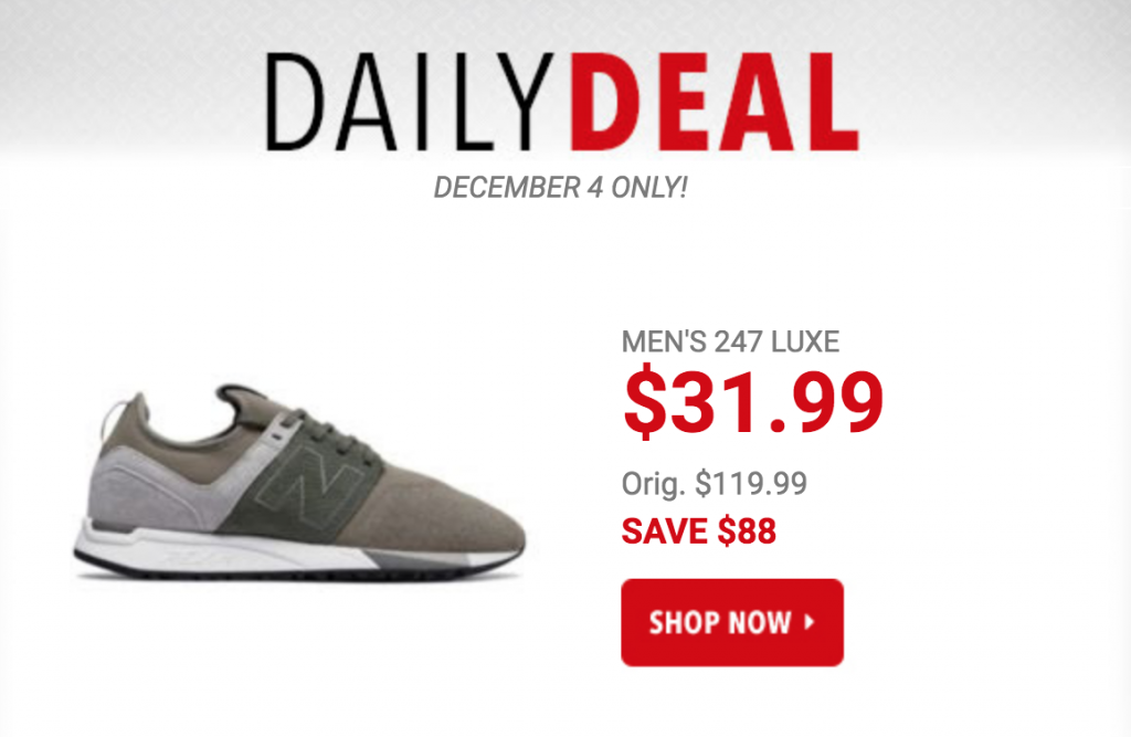 Men’s 247 Luxe New Balance Lifestyle Shoes Just $31.99 Today Only! (Reg. $119.99)