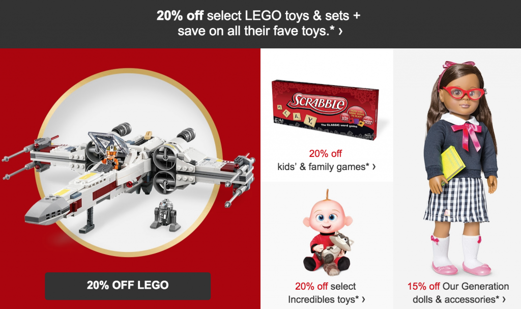 Target: 20% Off LEGO, Kids & Family Games & Toys!
