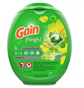 Gain Flings Laundry Detergent Pacs Original Scent 81-count Just $15.97!