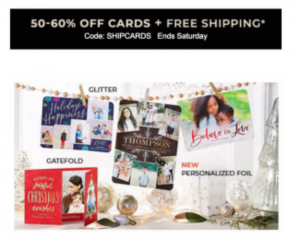 Shutterfly: 50%-60% Off Cards Plus, FREE Shipping!