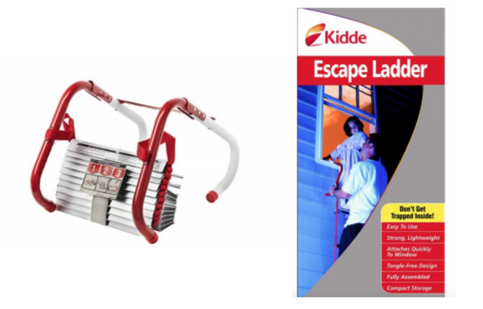 Kidde Two-Story Fire Escape Ladder with Anti-Slip Rungs, 13-Foot Just $22.68!