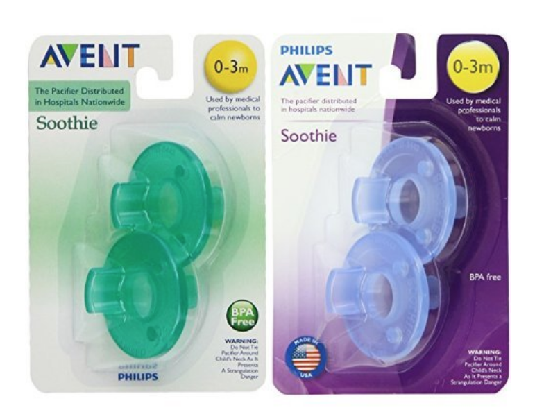 Philips Avent Soothie Pacifier,Blue and Green 4-Count Just $4.04!