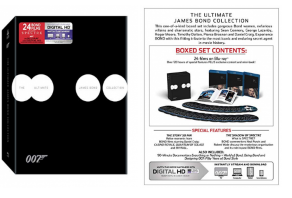 Ultimate James Bond Collection Box Set $94.99! (Reg. $145.96)