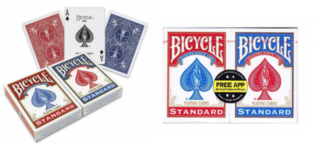 Bicycle Poker Size Standard Index Playing Cards 2-Pack Just $3.99!