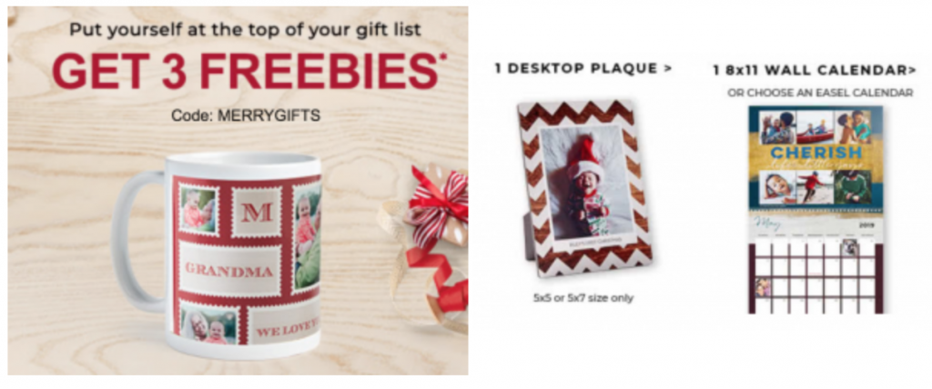 Shutterfly: Three FREE Gifts! Free Mug, Desktop Plaque, Or Wall Calendar!