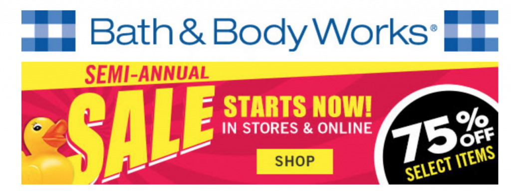 It’s Back! The Bath & Body Works Semi-Annual Sale is Going On Now!