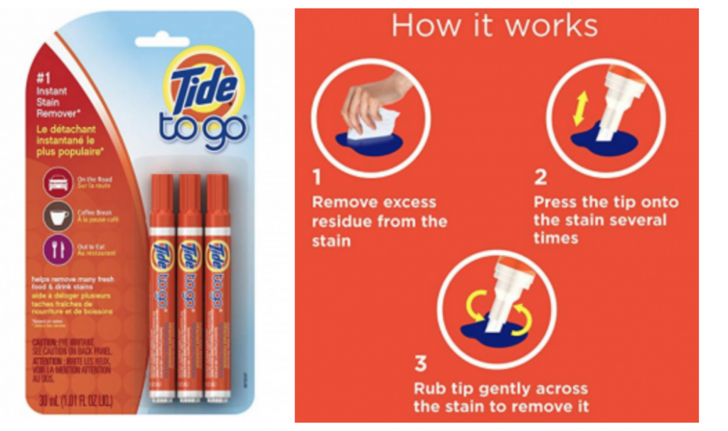 Tide to Go Instant Stain Remover Liquid Pen 3-Pack Just $4.78! (Reg. $17.91)
