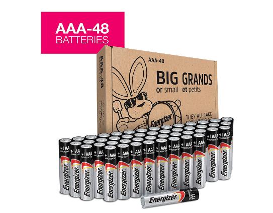 Energizer AAA Batteries, Triple A Battery Max Alkaline (48 count) – Only $13.99!