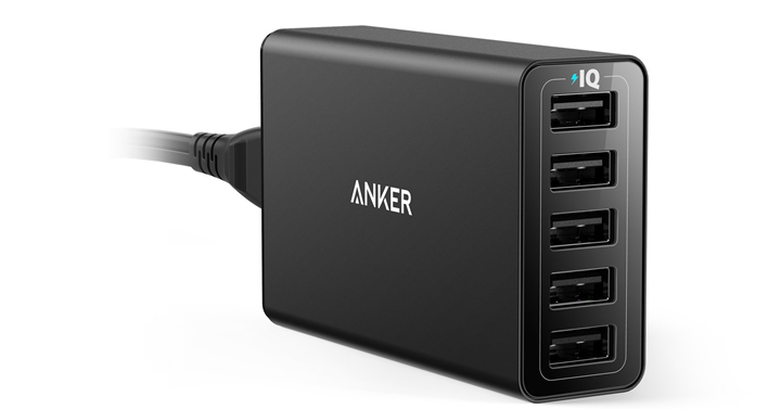 Anker 40W/8A 5-Port USB Charger PowerPort 5 – Just $22.99!