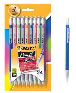 BIC Xtra-Sparkle Mechanical Pencil, Medium Point (0.7 mm), 24-Count $1.79!
