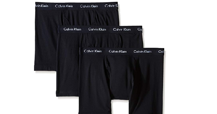 Calvin Klein Men’s Cotton Stretch 3 Pack Boxer Briefs Only $14.49 Shipped! (Reg. $42)