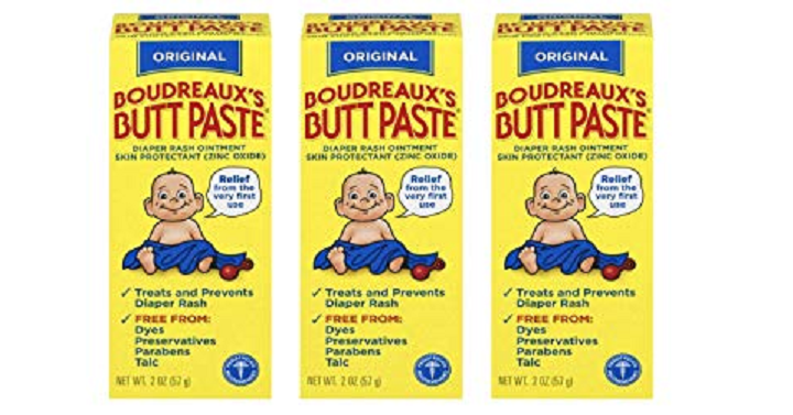 Boudreaux’s Butt Paste Diaper Rash Ointment (3 Tubes) Only $10.70 Shipped!