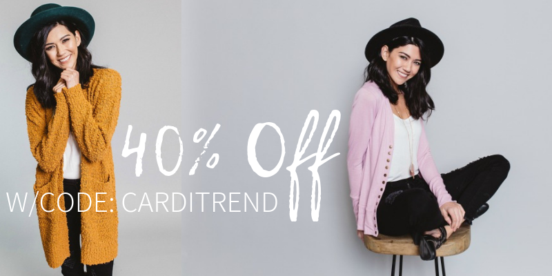 Cents of Style: CUTE Cardigans – 40% Off + FREE Shipping!