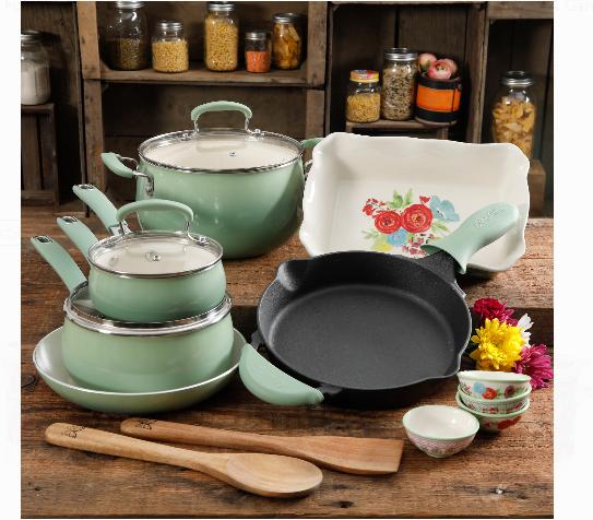 The Clara 17-Piece Classic Belly Aluminum Cookware Combo Set – Only $59 Shipped!