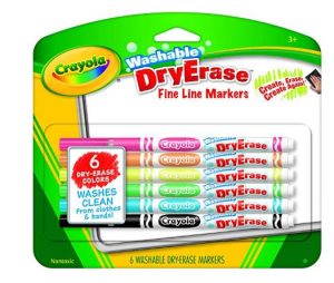 Crayola Washable Dry-Erase Fine Line Markers $3.99