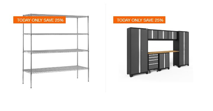 Home Depot: Take Up to 30% off Select Garage Storage! Plus, FREE Shipping!