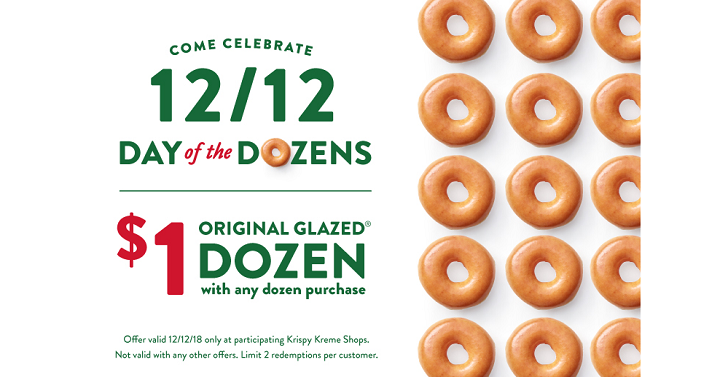 TWO DOZEN Krispy Kreme Doughnuts Just $13.00! December 12th ONLY!