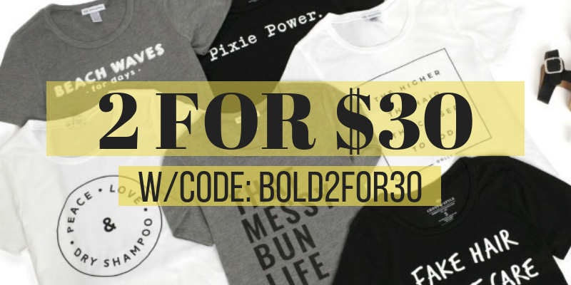 Cents of Style Bold & Full Wednesday! CUTE Graphic Tees – 2 for $30! FREE SHIPPING!