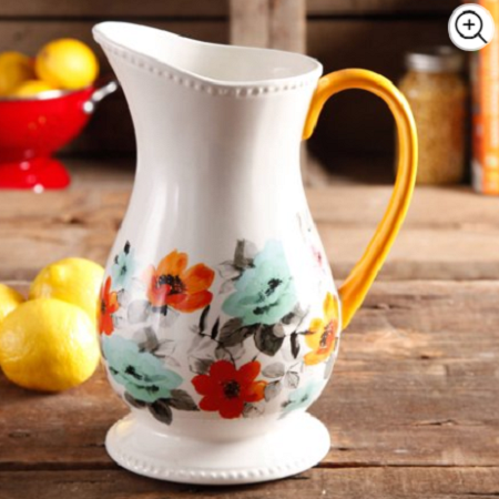 The Pioneer Woman Flea Market Decorated Floral 2-Quart Pitcher Just $10.99!!