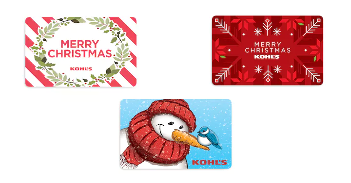 It isn’t too late for Kohl’s gift cards! Email or print for gift giving!